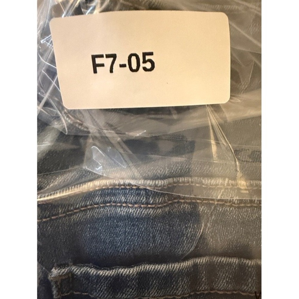 Democracy Ab Technology Flare Jeans Medium Wash Blue Raw Hem Womens Size 10 - Picture 10 of 10